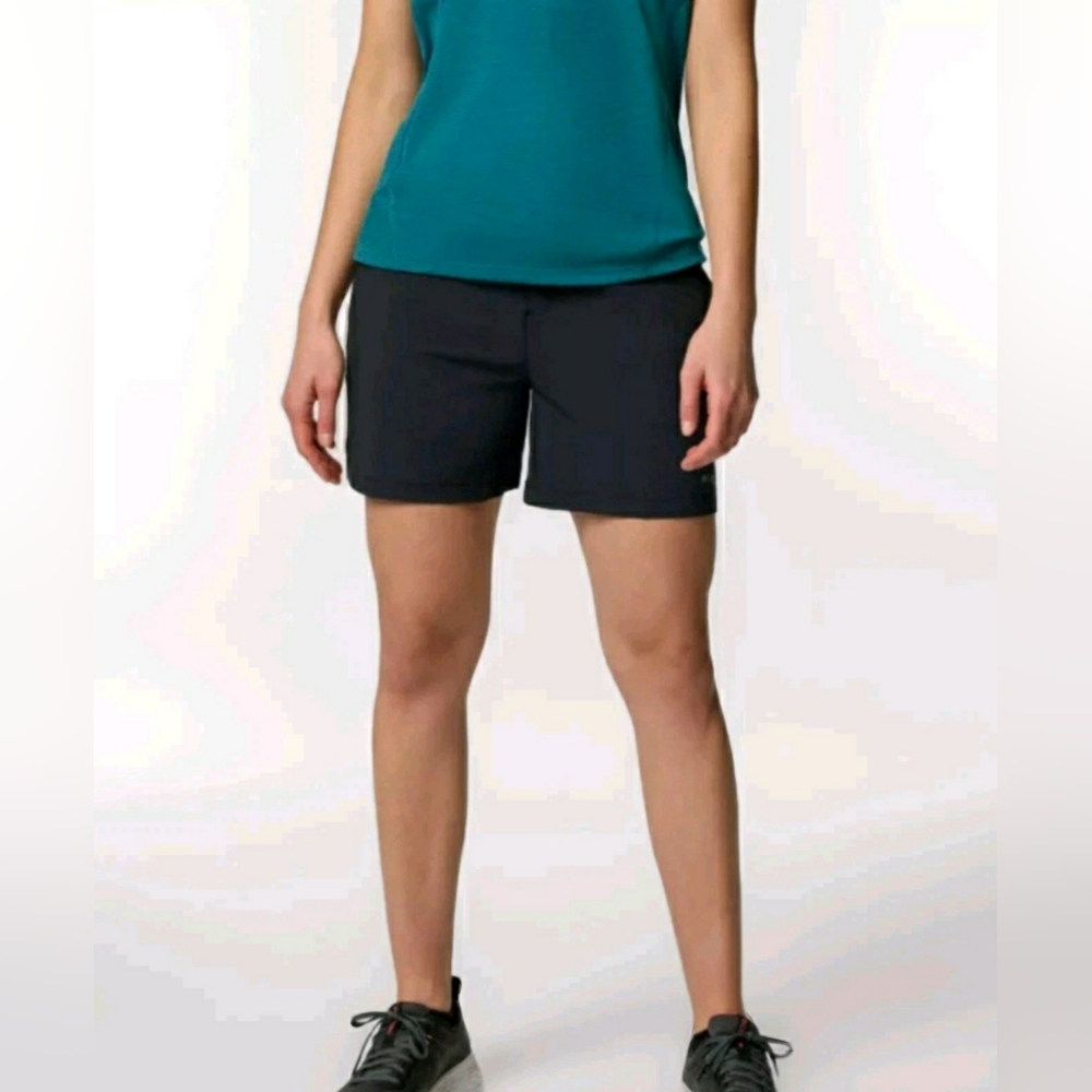Columbia Womens Omni-Shield Black Summit Valley Titanium Shorts II Size 2